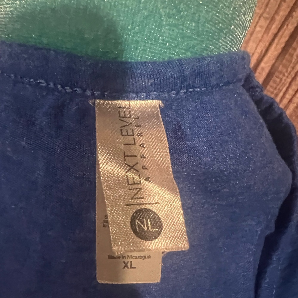 Next Level Apparel Blue Tank Top - Picture 2 of 2